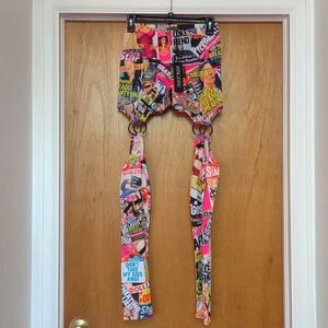 RARE Tabloid Gossip Club Leggings